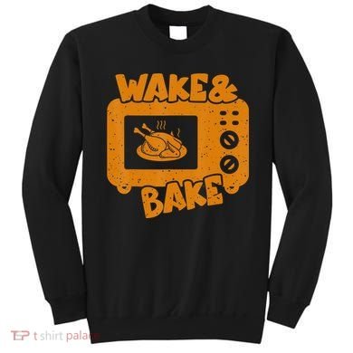 Turkey Wake Bake Feast Meal Dinner Thanksgiving Chef Sweatshirt