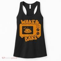 Turkey Wake Bake Feast Meal Dinner Thanksgiving Chef Women's Tank Top thumb 0
