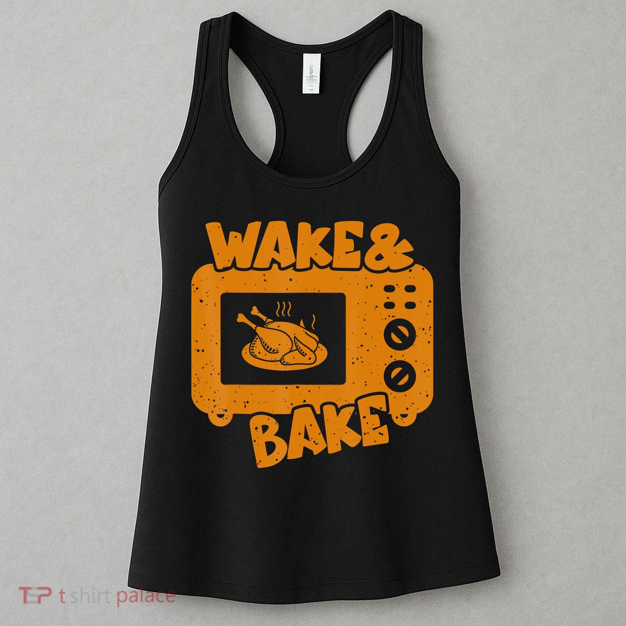 Turkey Wake Bake Feast Meal Dinner Thanksgiving Chef Women's Tank Top