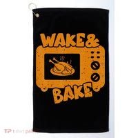 Turkey Wake Bake Feast Meal Dinner Thanksgiving Chef Golf Towel thumb 0