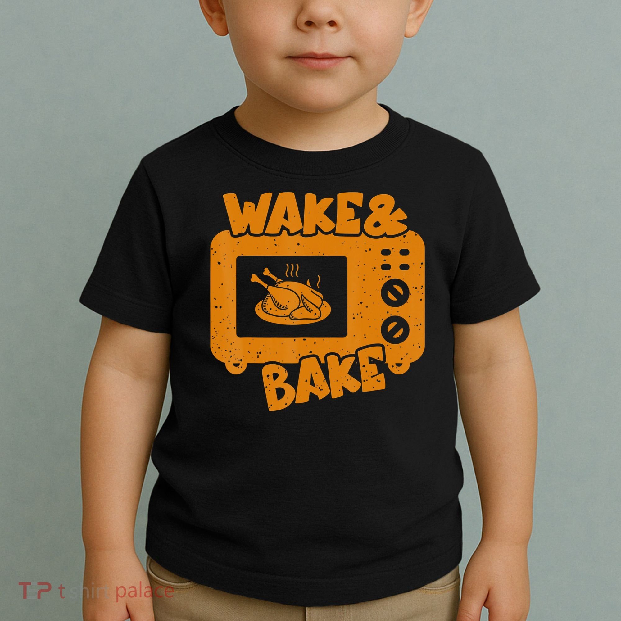 Turkey Wake Bake Feast Meal Dinner Thanksgiving Chef Toddler T-Shirt