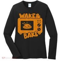 Turkey Wake Bake Feast Meal Dinner Thanksgiving Chef Women's Long Sleeve Shirt thumb 0