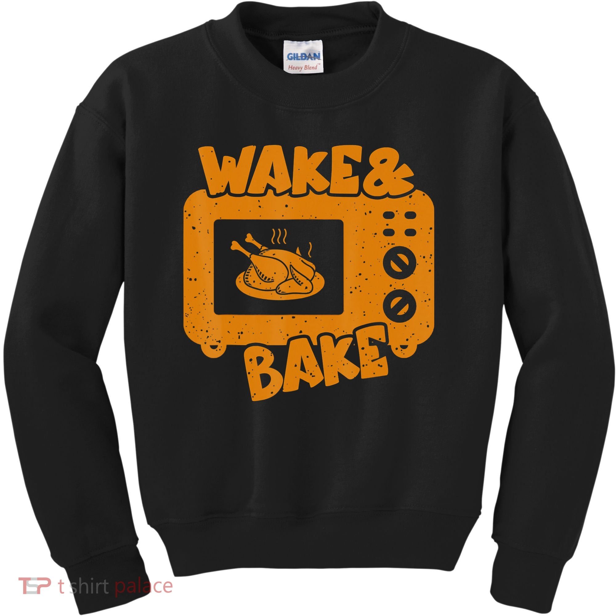 Turkey Wake Bake Feast Meal Dinner Thanksgiving Chef Kids Sweatshirt