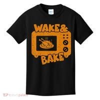Turkey Wake Bake Feast Meal Dinner Thanksgiving Chef Kids T-Shirt thumb 0