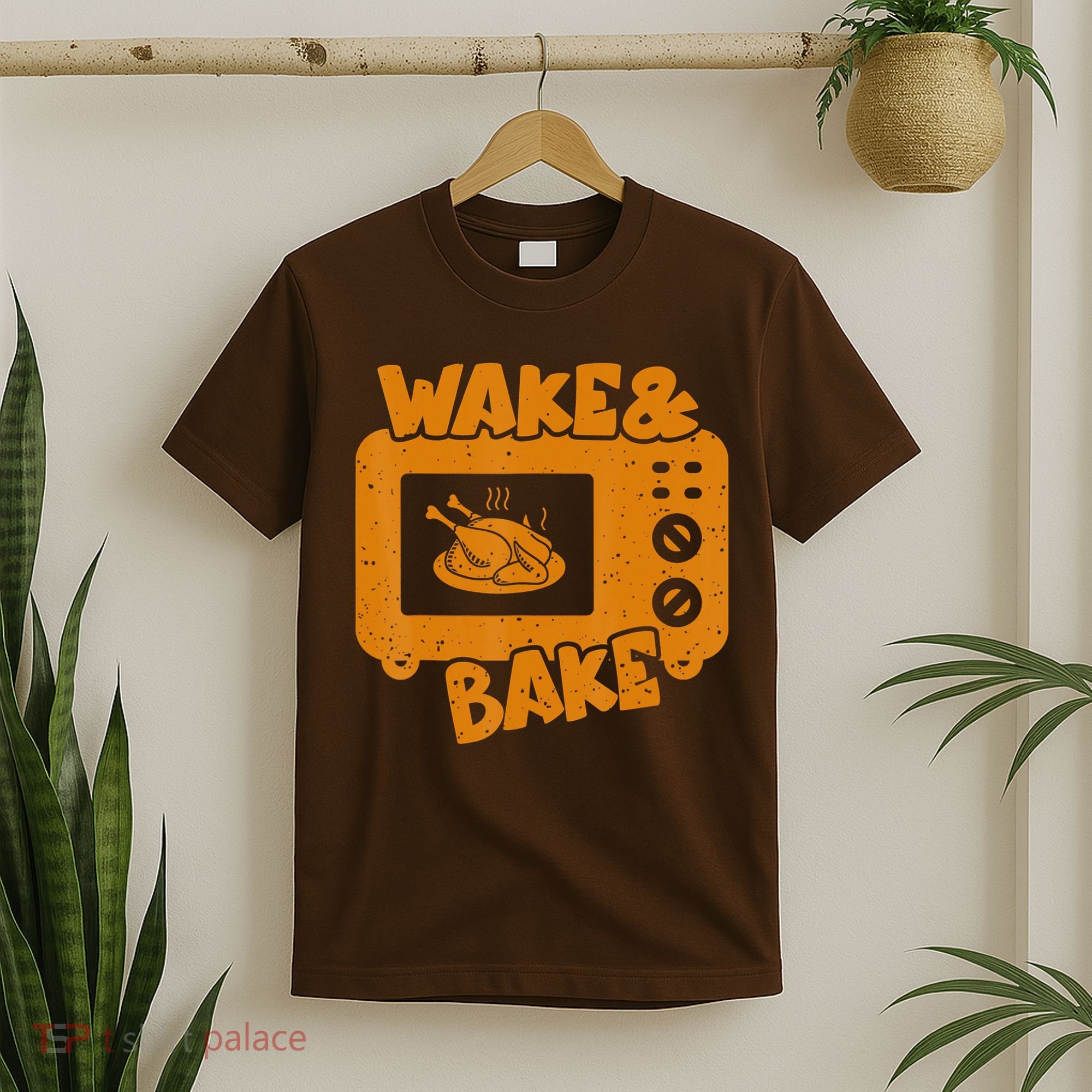 Turkey Wake Bake Feast Meal Dinner Thanksgiving Chef T-Shirt
