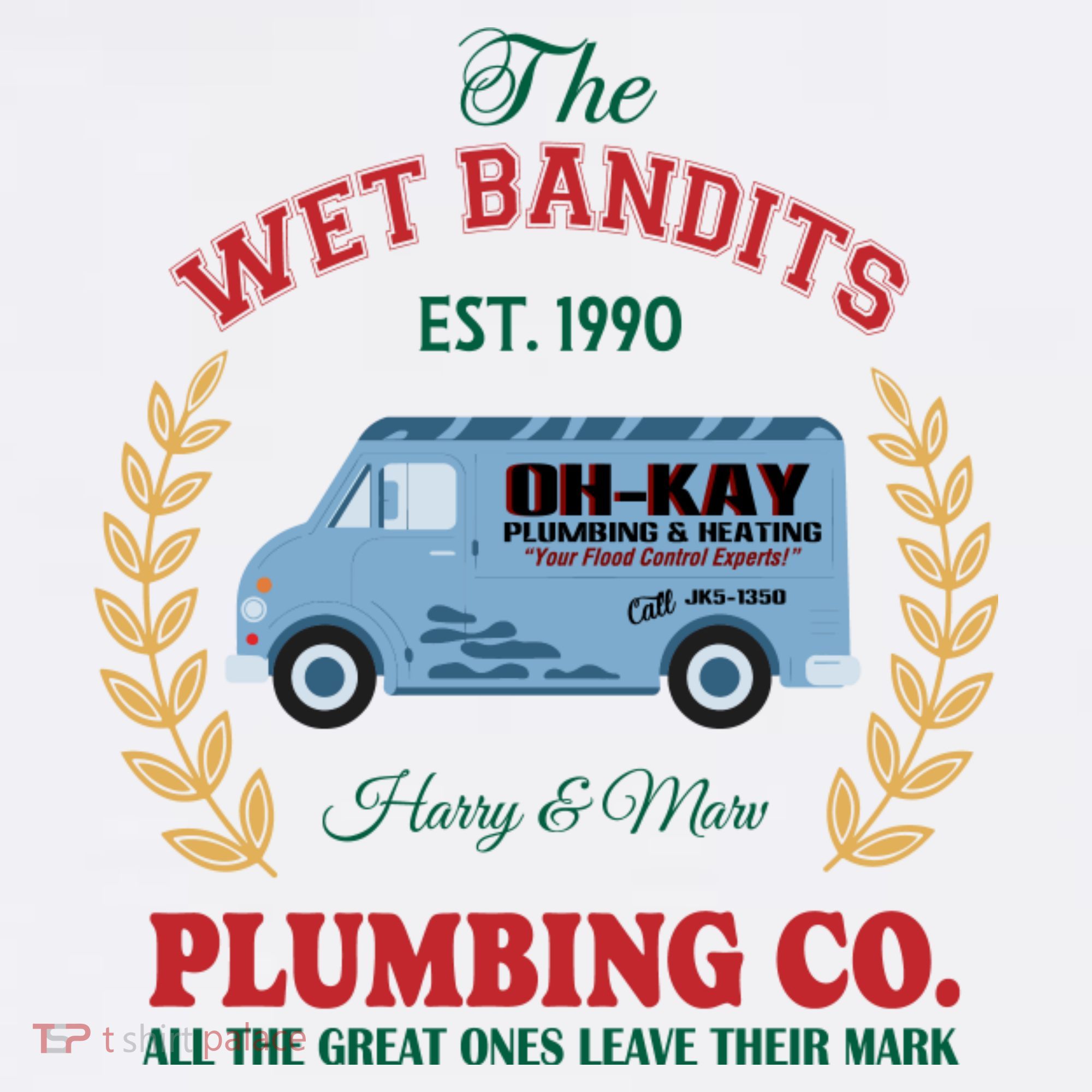 The Wet Bandits Est 1990 Plumbing Co Home Alone Christmas Xmas Holiday Women's Tank Top