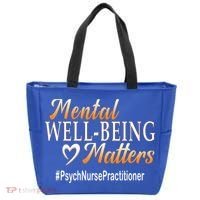 Tal Well Being Matters Psych Nurse Practitioner Cute Gift Tote Bag thumb 0