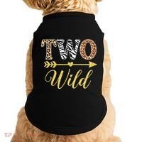 Two Wild Birthday Outfit Zoo Themed 2nd Birthday Doggie Tank thumb 0
