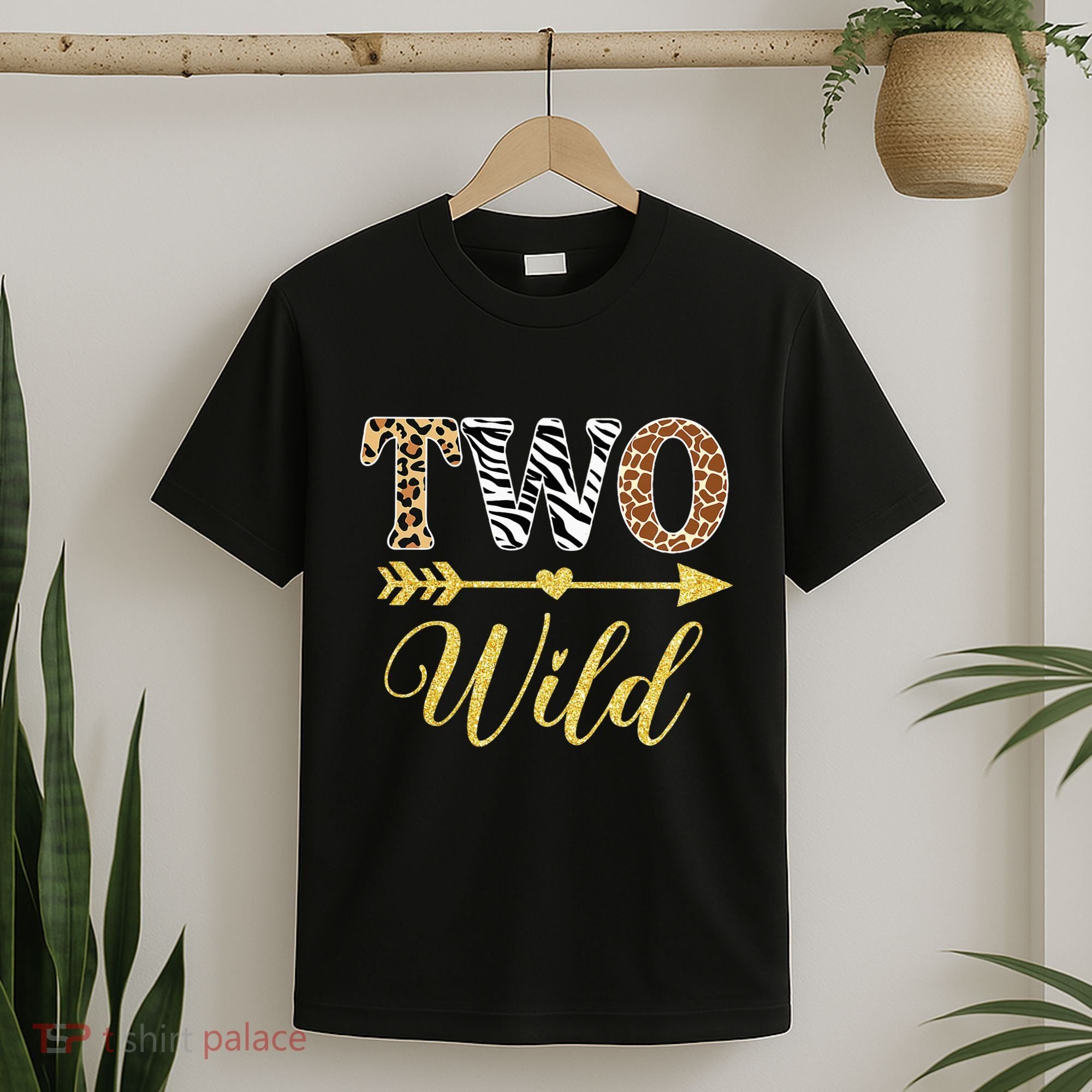 Two Wild Birthday Outfit Zoo Themed 2nd Birthday T-Shirt