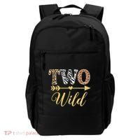 Two Wild Birthday Outfit Zoo Themed 2nd Birthday Backpack thumb 0