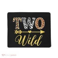 Two Wild Birthday Outfit Zoo Themed 2nd Birthday Mousepad thumb 0