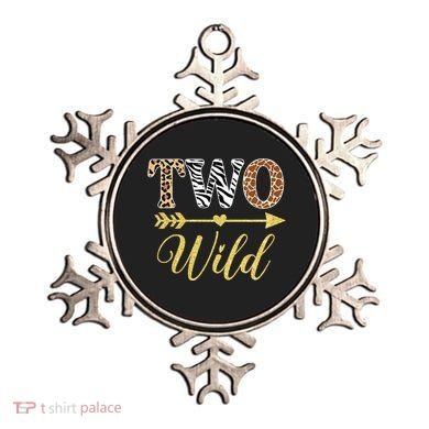 Two Wild Birthday Outfit Zoo Themed 2nd Birthday Ornament