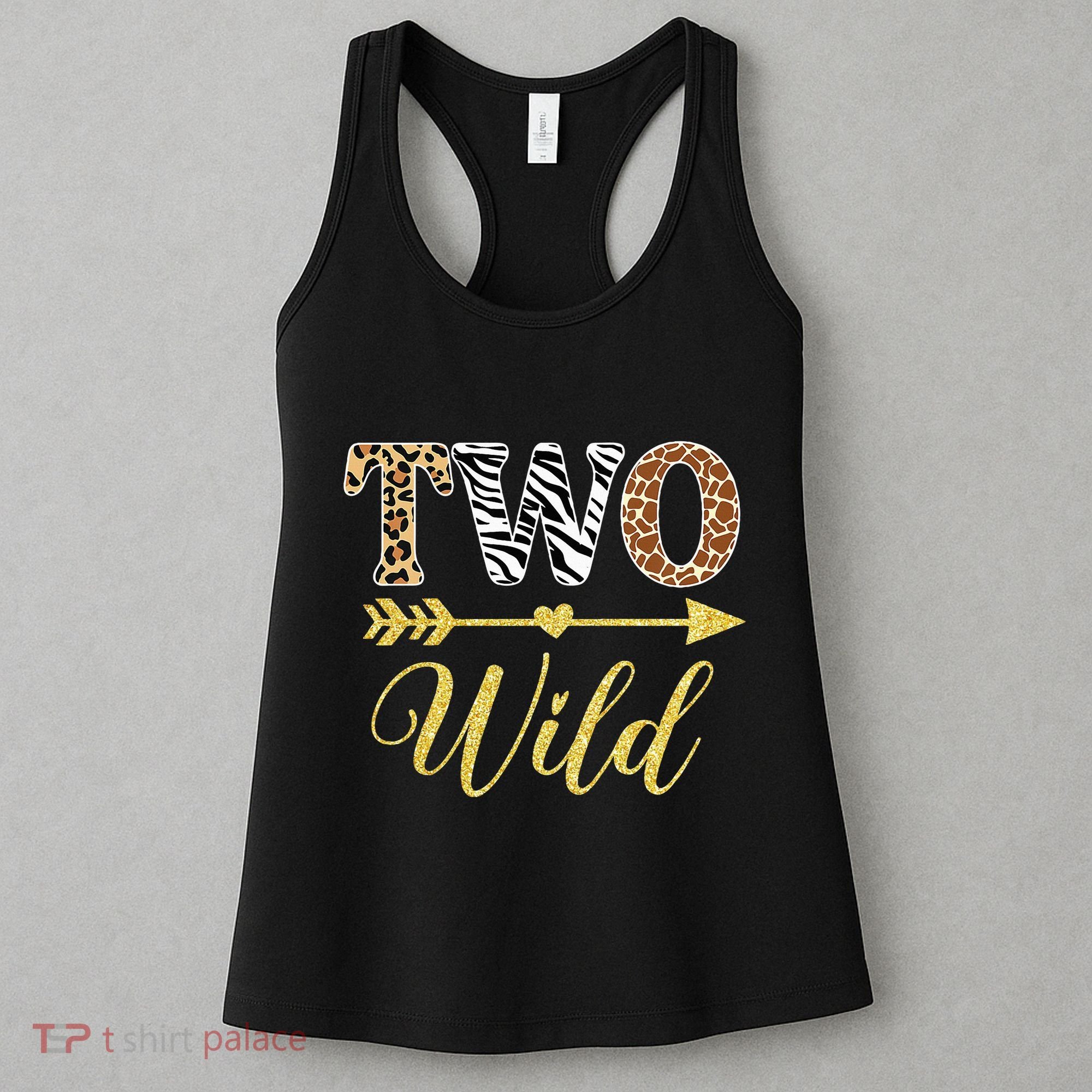 Two Wild Birthday Outfit Zoo Themed 2nd Birthday Women's Tank Top
