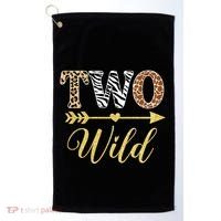 Two Wild Birthday Outfit Zoo Themed 2nd Birthday Golf Towel thumb 0