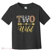 Two Wild Birthday Outfit Zoo Themed 2nd Birthday Toddler T-Shirt thumb 0