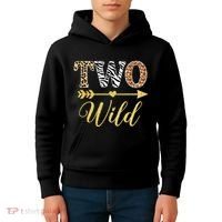 Two Wild Birthday Outfit Zoo Themed 2nd Birthday Kids Hoodie thumb 4