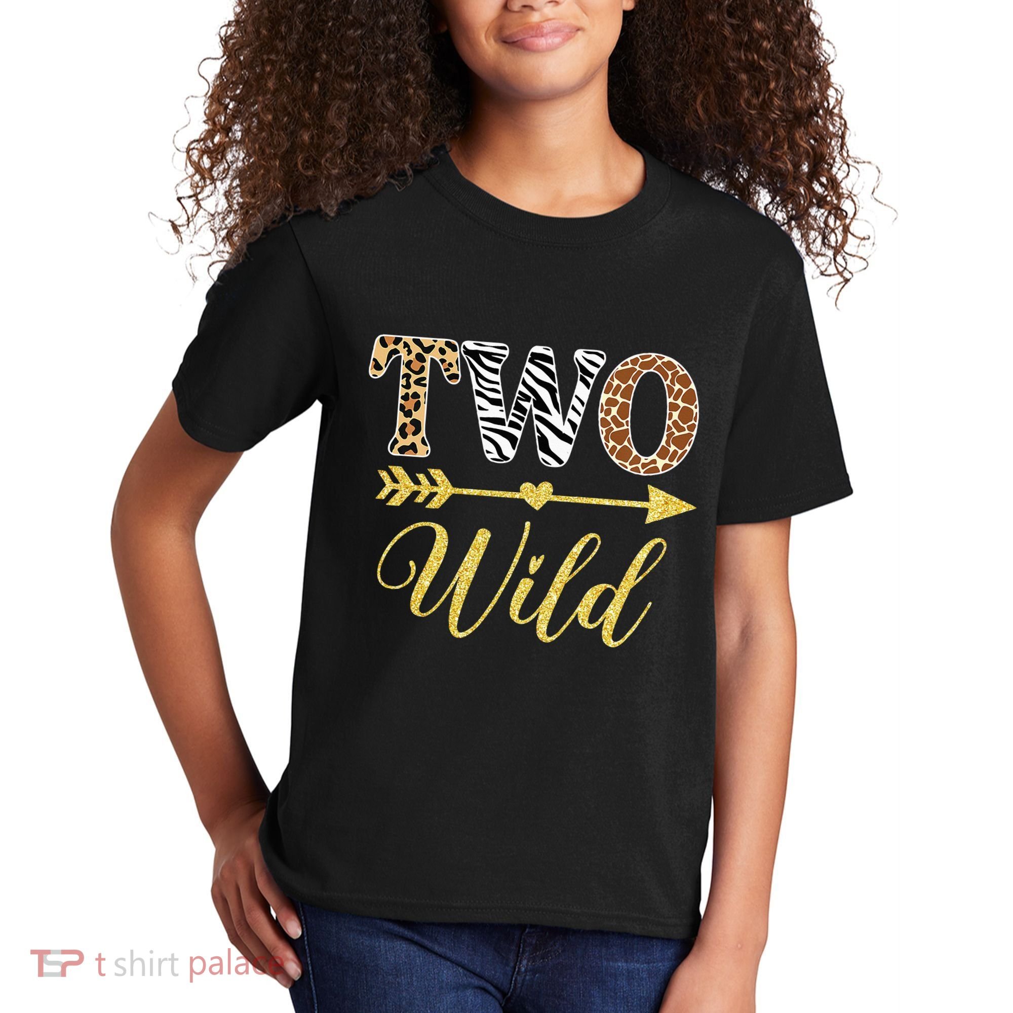 Two Wild Birthday Outfit Zoo Themed 2nd Birthday Kids T-Shirt