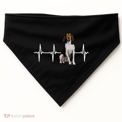 Treeing Walker Coonhound Heartbeat Dog Lover Gift USA-Made Doggie Bandana