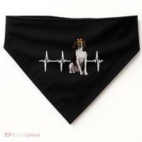 Treeing Walker Coonhound Heartbeat Dog Lover Gift USA-Made Doggie Bandana thumb 0