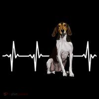 Treeing Walker Coonhound Heartbeat Dog Lover Gift Women's Hoodie thumb 2