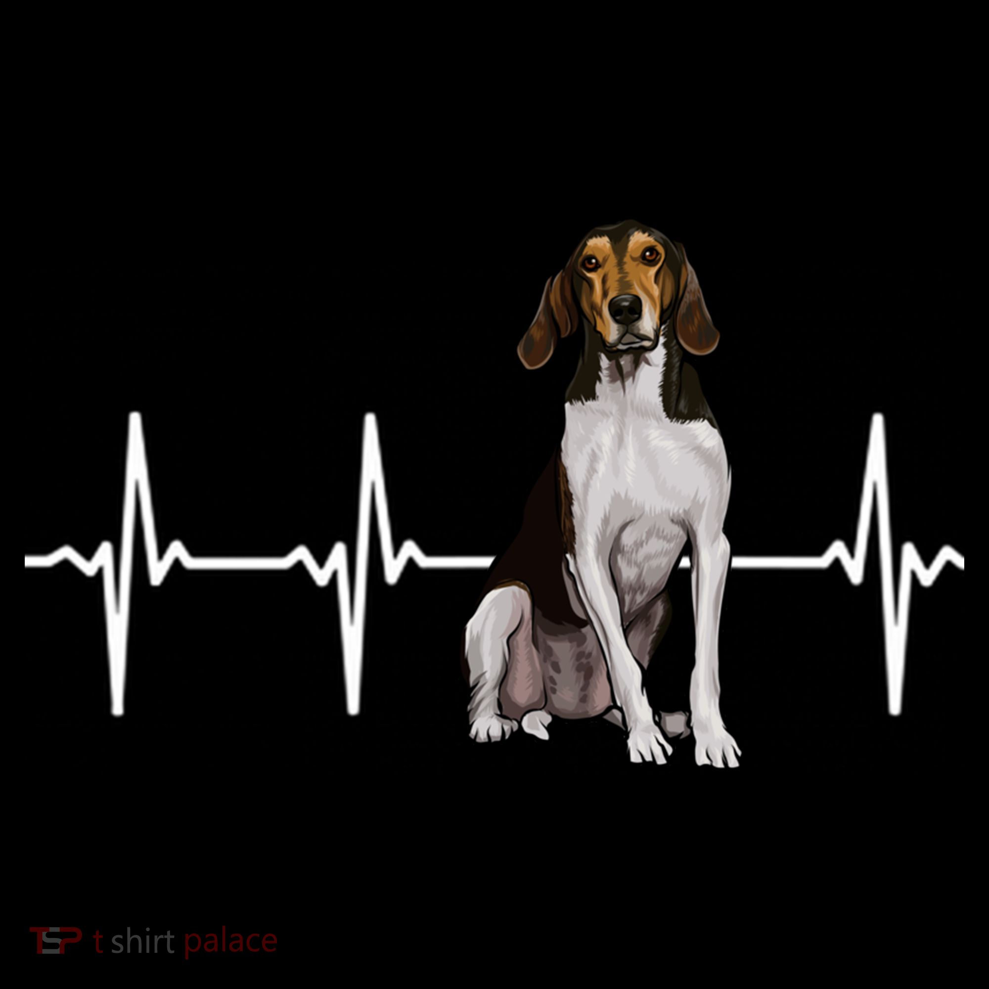 Treeing Walker Coonhound Heartbeat Dog Lover Gift Women's Hoodie
