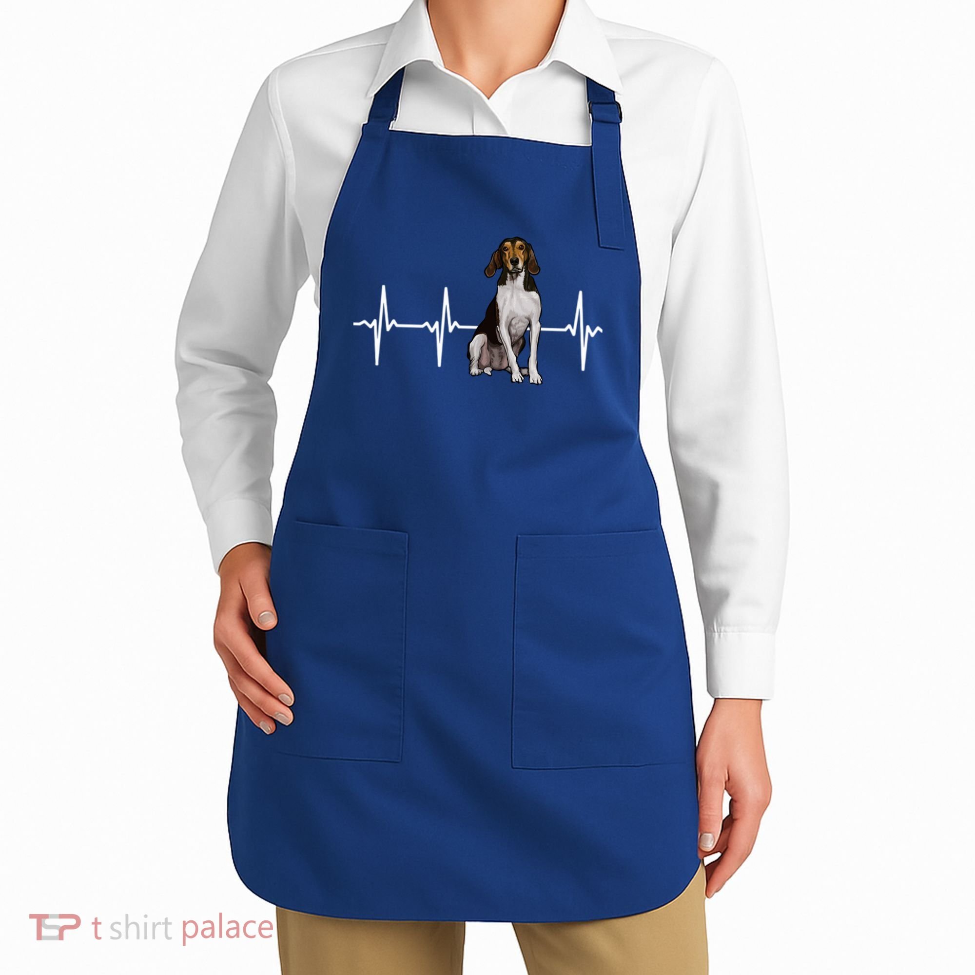 Treeing Walker Coonhound Heartbeat Dog Lover Gift Apron