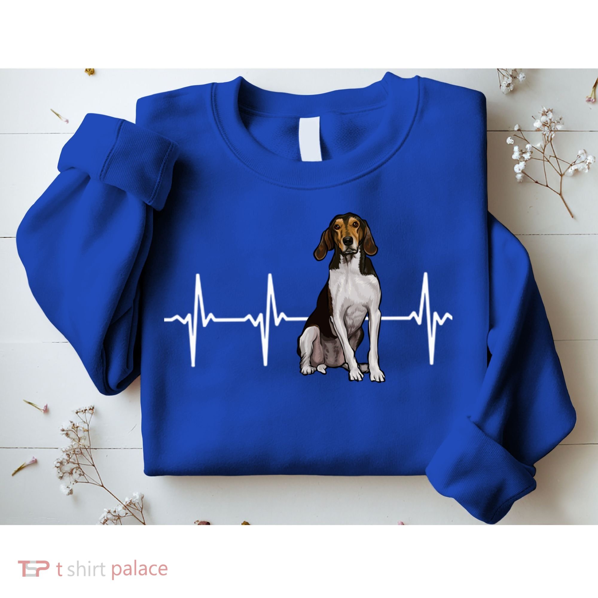 Treeing Walker Coonhound Heartbeat Dog Lover Gift Sweatshirt