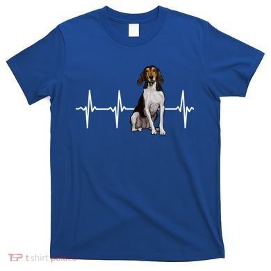 Treeing Walker Coonhound Heartbeat Dog Lover Gift T-Shirt