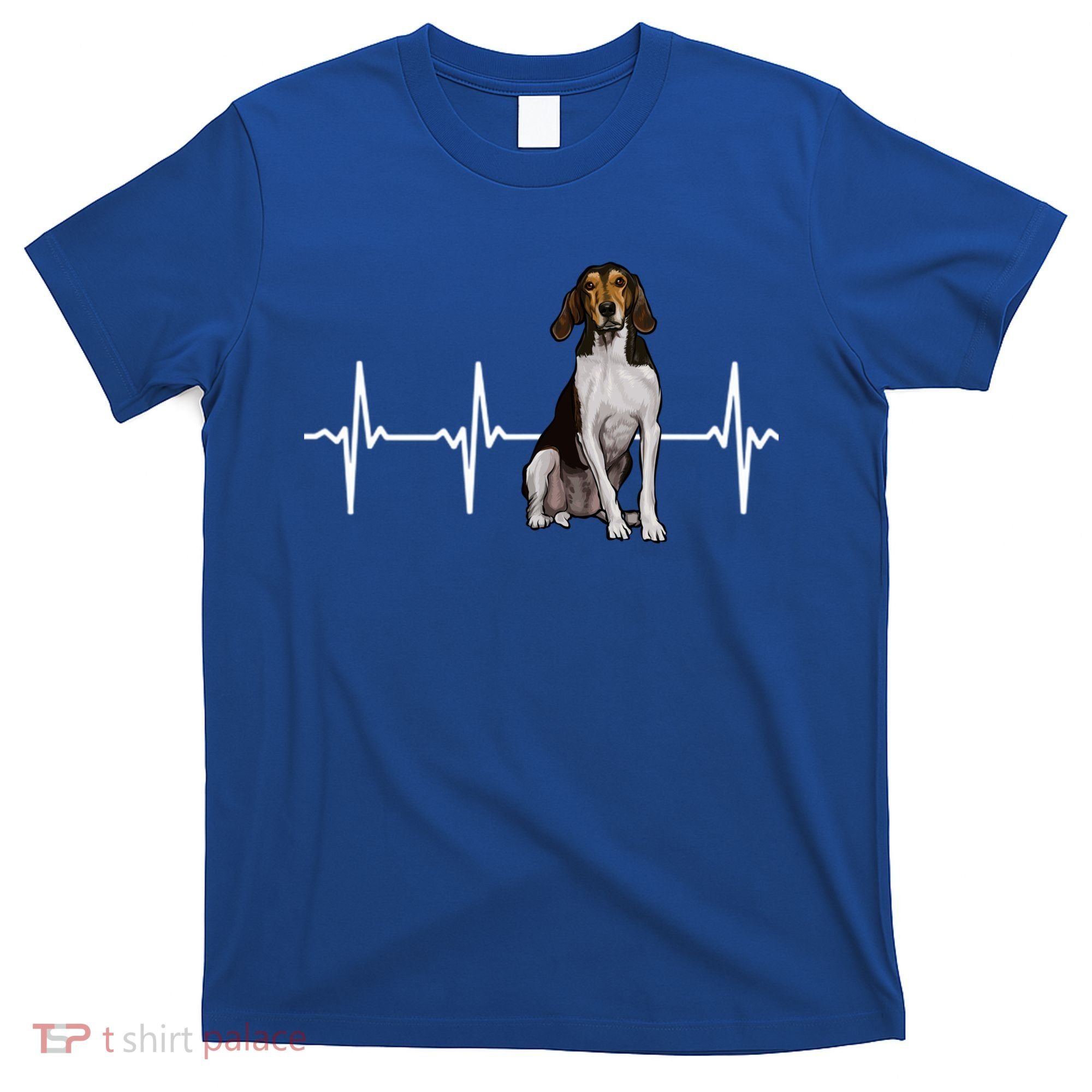 Treeing Walker Coonhound Heartbeat Dog Lover Gift T-Shirt
