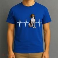 Treeing Walker Coonhound Heartbeat Dog Lover Gift T-Shirt thumb 3