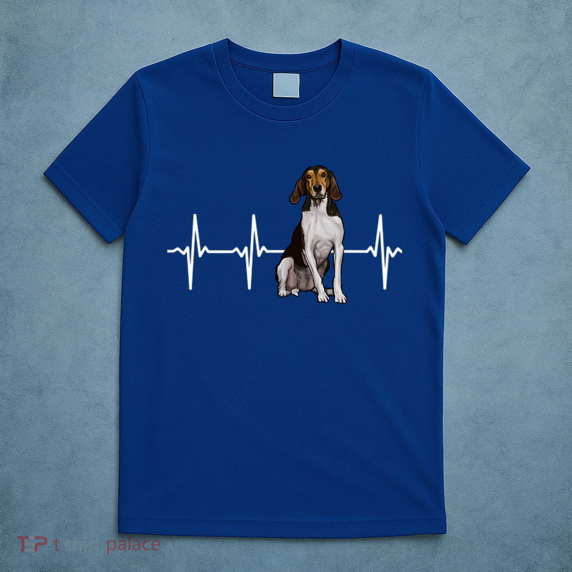Treeing Walker Coonhound Heartbeat Dog Lover Gift T-Shirt