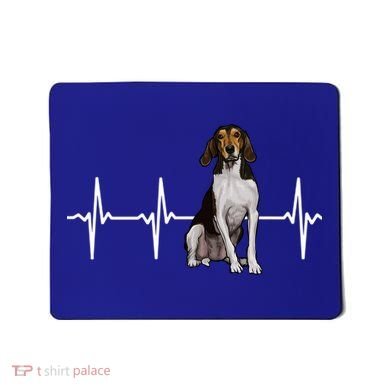 Treeing Walker Coonhound Heartbeat Dog Lover Gift Mousepad