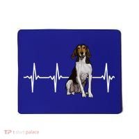 Treeing Walker Coonhound Heartbeat Dog Lover Gift Mousepad thumb 0