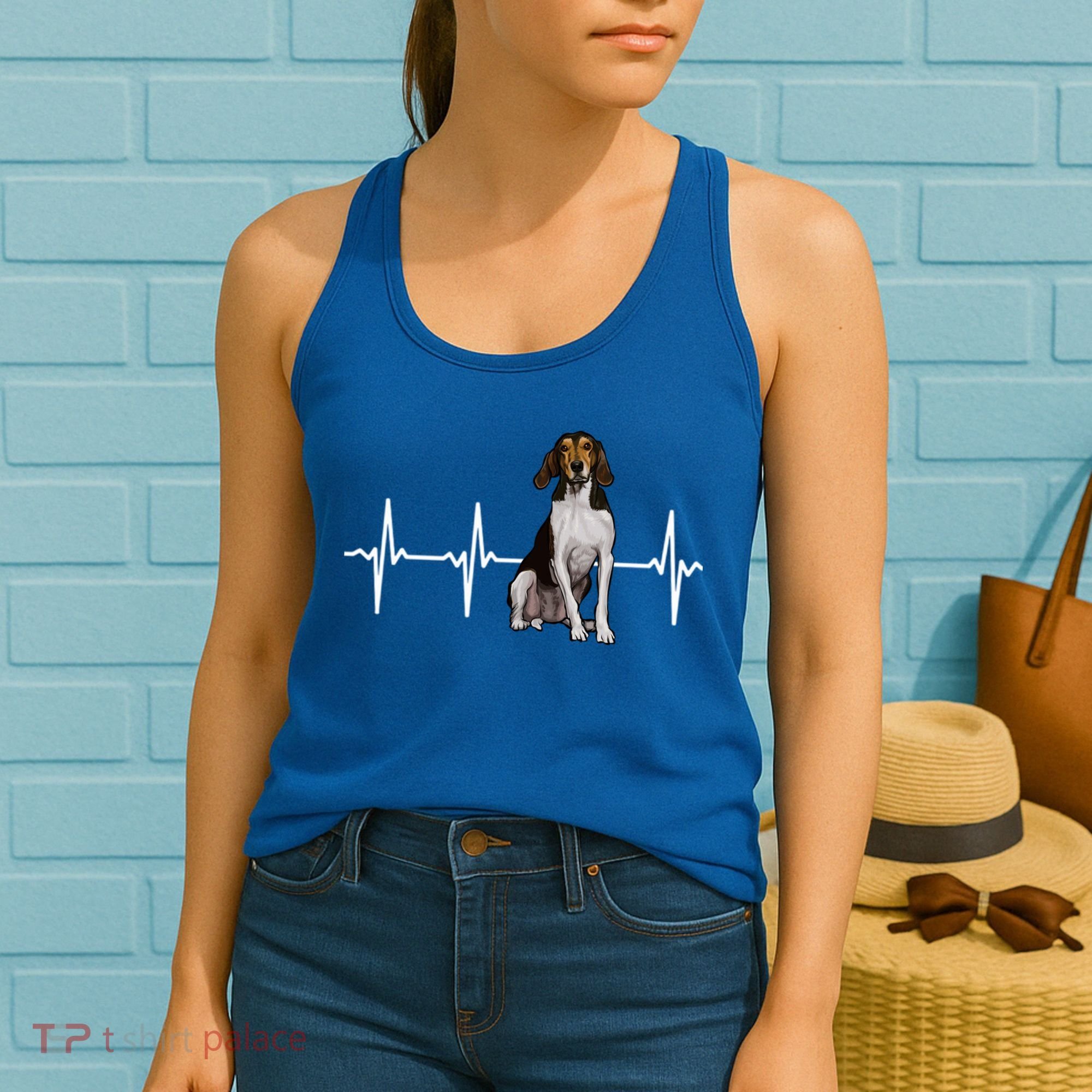 Treeing Walker Coonhound Heartbeat Dog Lover Gift Women's Tank Top