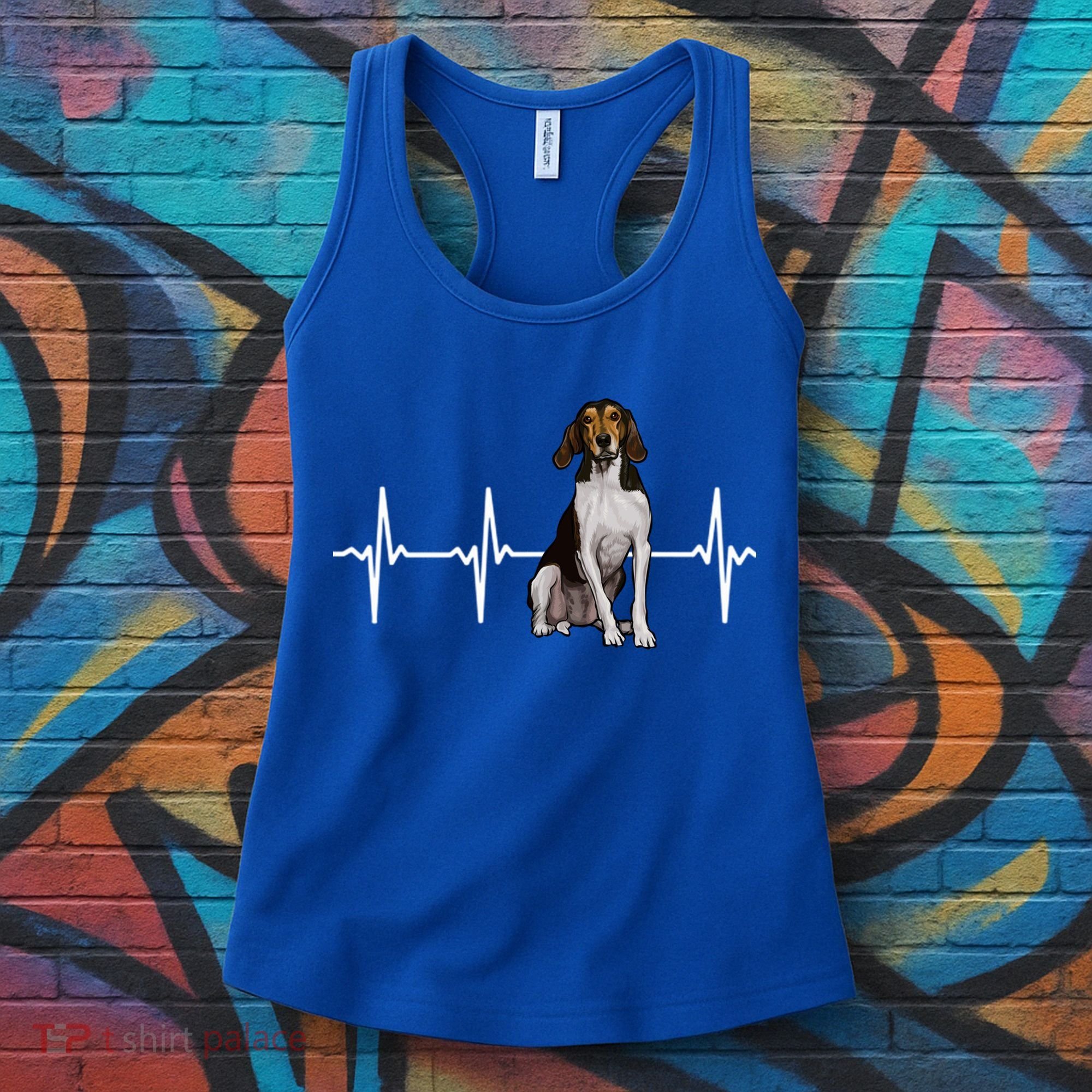 Treeing Walker Coonhound Heartbeat Dog Lover Gift Women's Tank Top