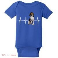 Treeing Walker Coonhound Heartbeat Dog Lover Gift Baby Bodysuit thumb 0