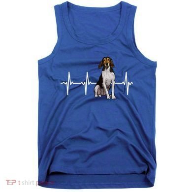 Treeing Walker Coonhound Heartbeat Dog Lover Gift Tank Top