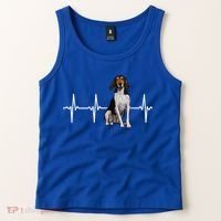 Treeing Walker Coonhound Heartbeat Dog Lover Gift Tank Top thumb 2