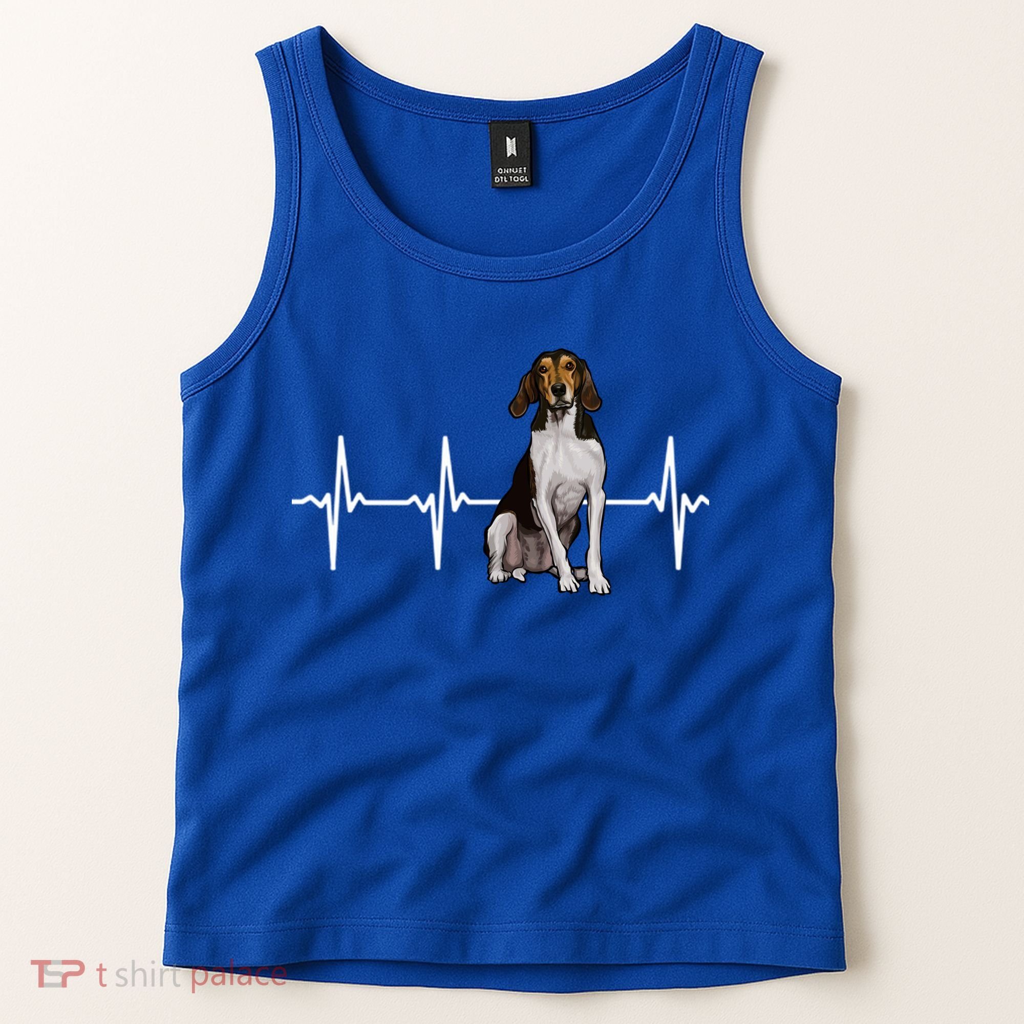 Treeing Walker Coonhound Heartbeat Dog Lover Gift Tank Top
