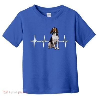 Treeing Walker Coonhound Heartbeat Dog Lover Gift Toddler T-Shirt