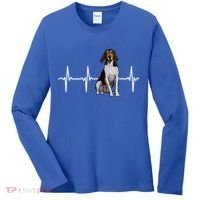Treeing Walker Coonhound Heartbeat Dog Lover Gift Women's Long Sleeve Shirt thumb 0