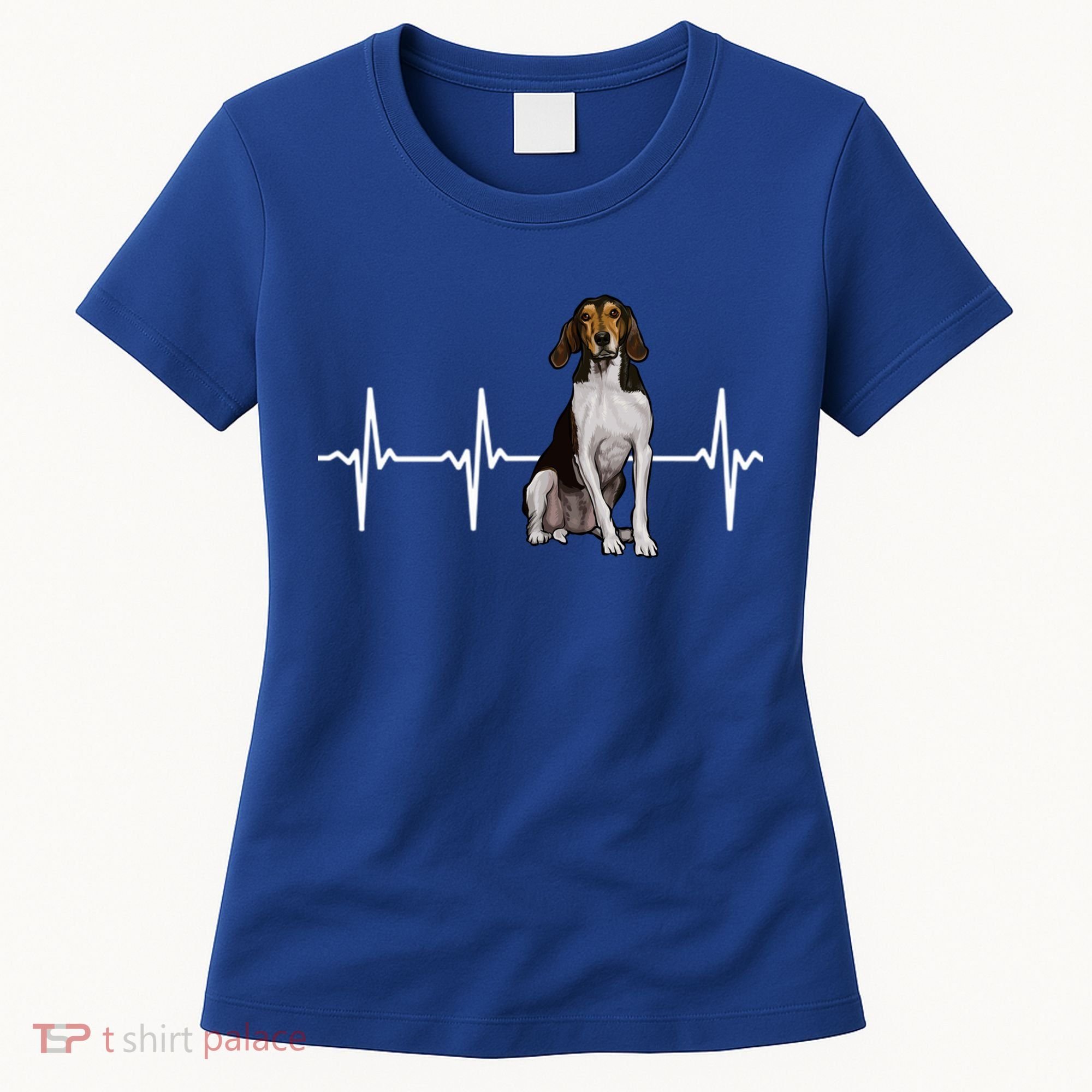 Treeing Walker Coonhound Heartbeat Dog Lover Gift Women's T-Shirt