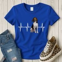 Treeing Walker Coonhound Heartbeat Dog Lover Gift Women's T-Shirt thumb 3