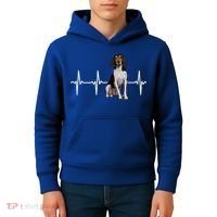 Treeing Walker Coonhound Heartbeat Dog Lover Gift Kids Hoodie thumb 4