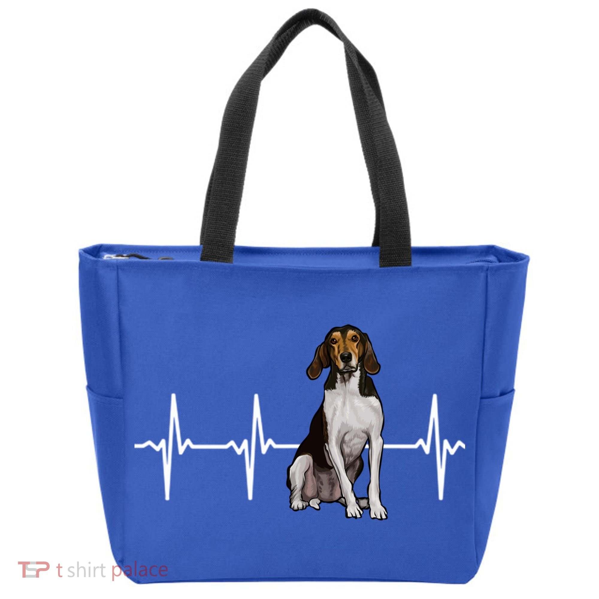 Treeing Walker Coonhound Heartbeat Dog Lover Gift Tote Bag