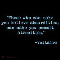 Those Who Can Make You Believe Absurdities... Voltaire Mousepad thumb 1