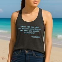 Those Who Can Make You Believe Absurdities... Voltaire Women's Tank Top thumb 2