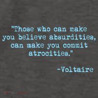 Those Who Can Make You Believe Absurdities... Voltaire Women's T-Shirt thumb 6