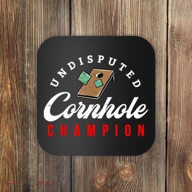 Tournament Win Cornhole Champion Corn Hole Champ Coaster