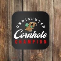 Tournament Win Cornhole Champion Corn Hole Champ Coaster thumb 0